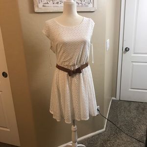 White lace dress